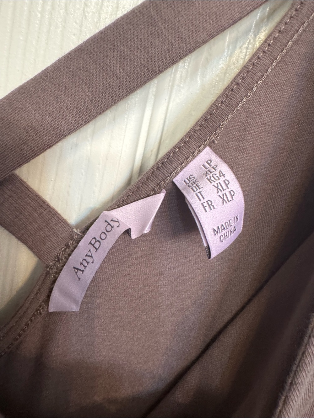 AnyBody QVC Taupe Criss Cross Back Maxi Dress Size Large Petite - Picture 5 of 7